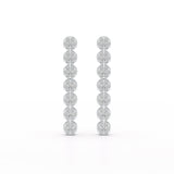 0.95 CT Dangle & Drop Lab Diamond Earrings - Jama Jewels 