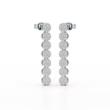0.95 CT Dangle & Drop Lab Diamond Earrings - Jama Jewels 
