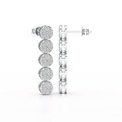 1.92 CT Diamond Designed Wedding Earrings - Jama Jewels 