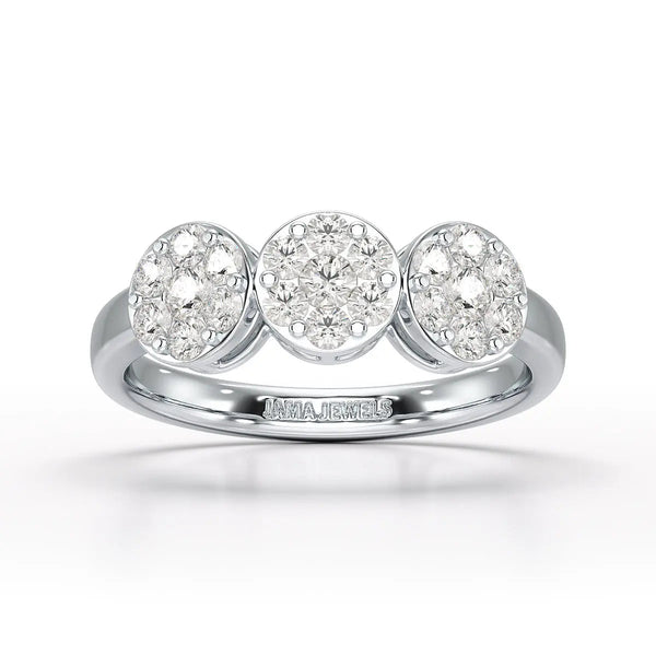 0.57 CT Lab Grown Round Shape Simple Ring