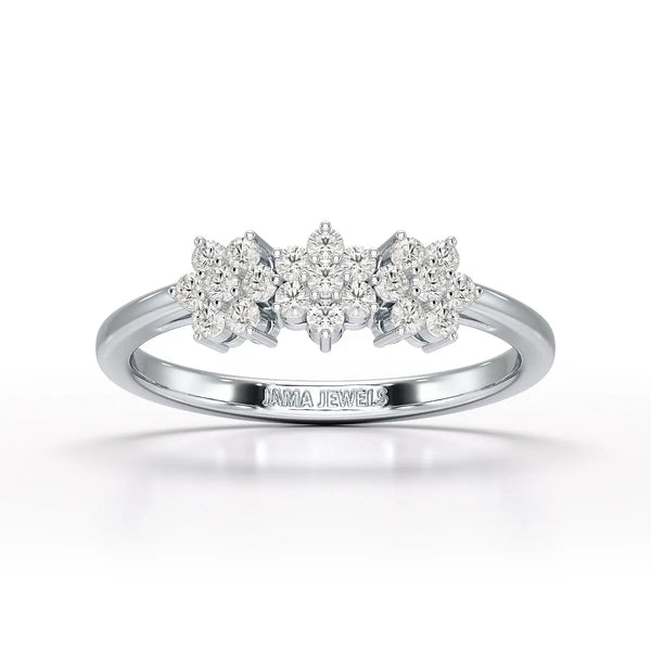 0.33 CT Simple Round Cut Lab Diamond Ring