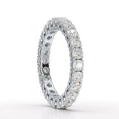 1.75 CT Full Classic Round Lab Diamonds Engagement Ring - Jama Jewels 