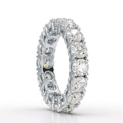 4.06 CT Classic Round Lab Grown Diamonds Engagement Ring - Jama Jewels 
