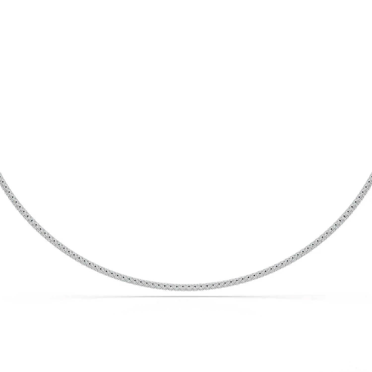 4.61 Carat Diamond Line Necklace