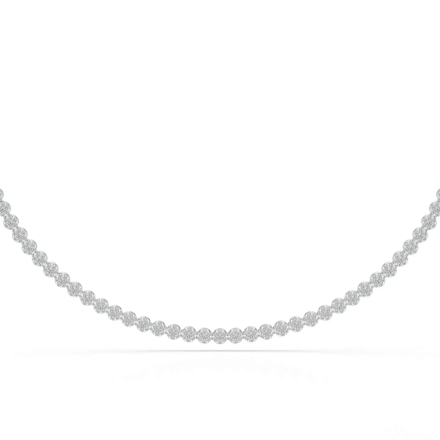 3.8 CT Lab Diamond Tennis Necklace Jama Jewels