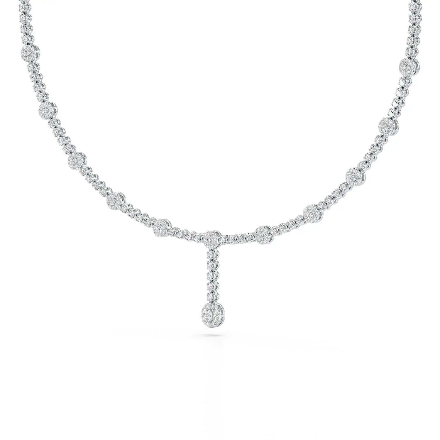 2.4 CT Lab Diamond Drop Necklace Jama Jewels