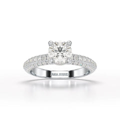 Classic Round Cut 1.77 CT Lab Diamond Ring Jama Jewels