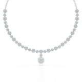 4.59 Carat Lab Grown Diamond Round Shape Necklace