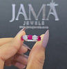 0.98 CT Lab Grown Round Cut Gemstone Ring with Round Cut Diamonds(Ready for Delivery)
